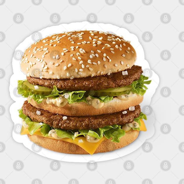 Big Mac Burger Sticker by uppermosteN